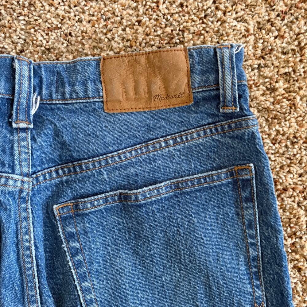 Madewell The Perfect Vintage Jean Blue High Rise Tapered Raw Hem Denim 31 - Picture 9 of 10